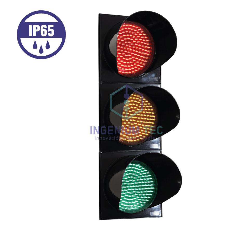 Semáforo vehicular led luces rojo verde amarillo- Ingenium tec